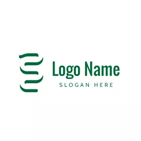 Logótipo Africano Abstract Curved Snake logo design