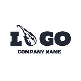 Fire Logo Abstract Design Fireball logo design