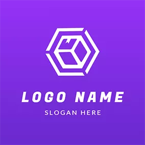 Deliver Logo Abstract Expressage Hexagon Geometry logo design