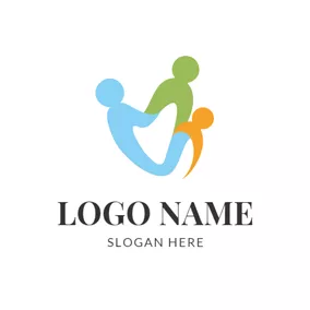 Logótipo Família Abstract Family Icon logo design