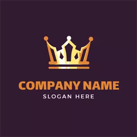 Imperial Logo Abstract Gold Crown logo design