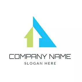 Corporate Logo Abstract Green and Blue Investment Icon logo design