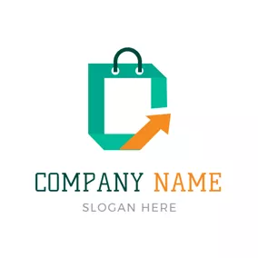Corporate Logo Abstract Green Bag Icon logo design