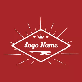 Logótipo Rock Abstract Guitar and Rock logo design