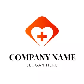 Medical & Pharmaceutical Logo Abstract Hands and Heart logo design