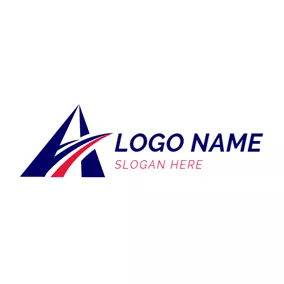 Logistics Logo Abstract Highway and Arrow logo design