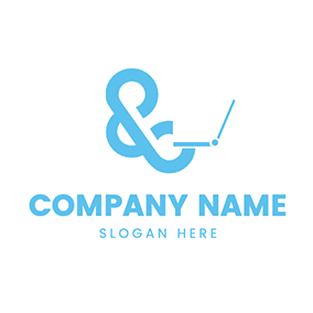 电脑Logo Abstract Human Computer Online logo design