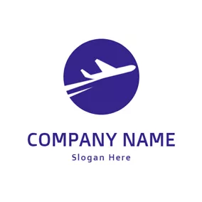 機場logo Abstract Jet and Airplane logo design