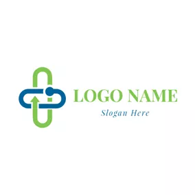 链条logo Abstract Line and Chain Icon logo design