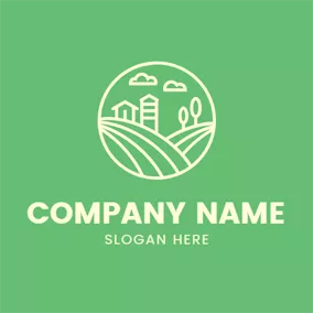 Float Logo Abstract Meadow and Farm logo design