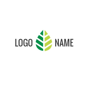 Beige Logo Abstract Nature Leaf logo design