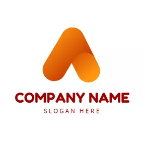 Collage Logo Abstract Orange Arrow logo design