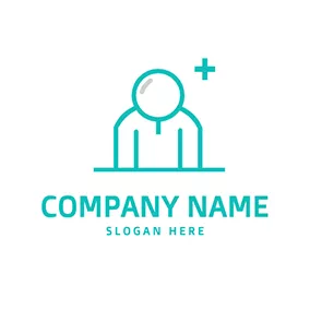 Design Logo Abstract Person Magnifier Search logo design