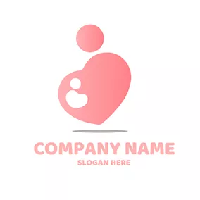 Design Logo Abstract Pregnant Woman logo design