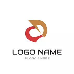 Logotipo D Abstract Shape Letter D C logo design