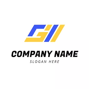 G Logo Abstract Shape Letter G M logo design