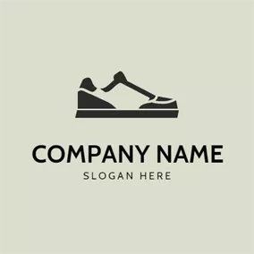 Logótipo De Sapatilhas Abstract Sneaker Shoe Icon logo design