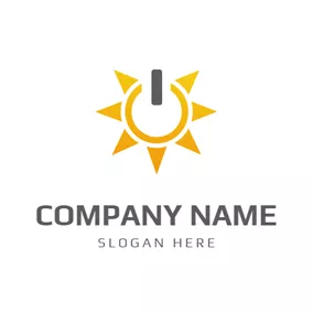 Sunshine Logos Abstract Sun and Solar logo design