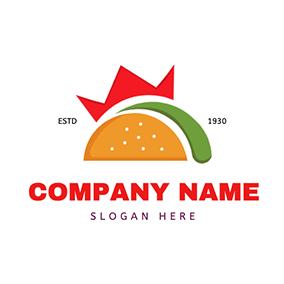 Combination Logo Abstract Taco Design logo design