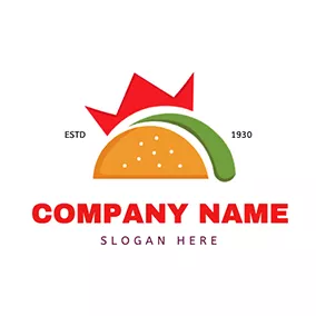 Combination Logo Abstract Taco Design logo design