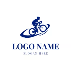 Logótipo Bicicleta Abstract Track and Bike logo design