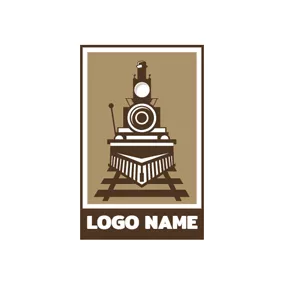 雨 Logo Abstract Train and Railway logo design