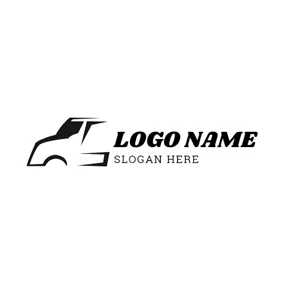 Logótipo De Logística Abstract Truck Head Icon logo design