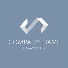 創業公司 Logo Abstract White Code Icon logo design