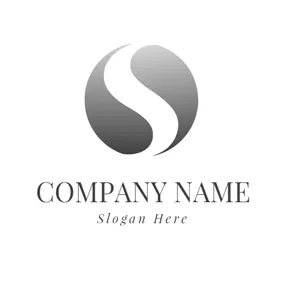 S Logo Abstract White Letter S logo design