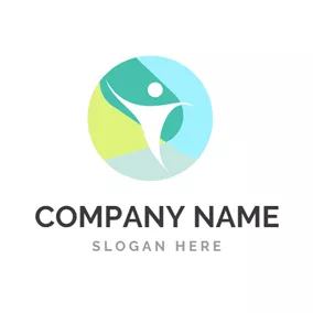 People Logo Abstract White Person logo design