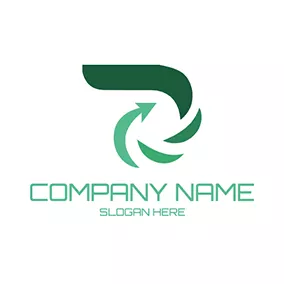 Combination Logo Abstract Wind Arrow Air logo design