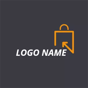 Bag Logo Abstract Yellow Bag Icon logo design