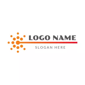 Laser Logo Abundant Dot and Line logo design
