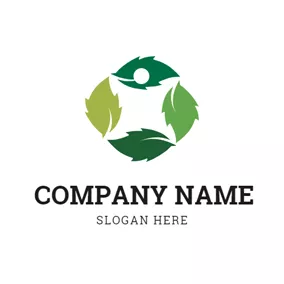 Umwelt Logo Abundant Mint Leaf logo design