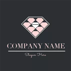 ダイヤモンドのロゴ Abundant Precious Diamond logo design
