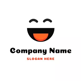 表情包 Logo Adorable and Smiling Emoji logo design