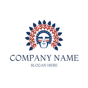 Feather Logo American Indian Feather logo design