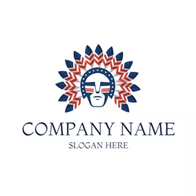 Feather Logo American Indian Feather logo design
