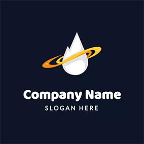 Flame Logo Annulus Flame and Galaxy logo design
