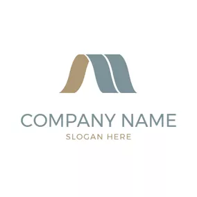 Rectangle Logo Arch and Letter M logo design