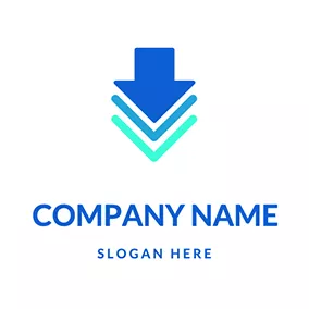 矢印のロゴ Arrow Shape Simple Download logo design