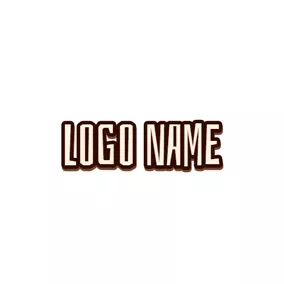 Logótipo Do Facebook Artistic Khaki Text Style logo design