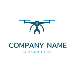 Logotipo De Aire Atrovirens Drone Icon logo design