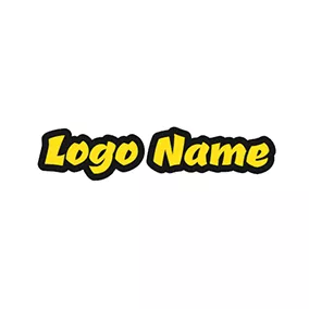 Random Logo Attractive and Cute Cartoon Font Style logo design