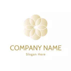 Blooming Logo Attractive Flower and Pearl logo design