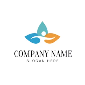 Frame Logo Badge and Abstract Human logo design