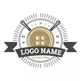 纽扣 Logo Badge and Button logo design