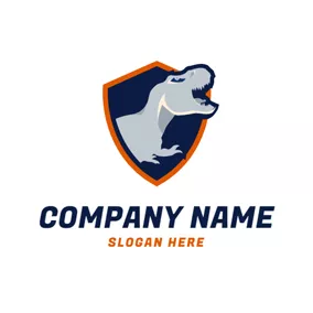 Howl Logo Badge and Raptor Mascot logo design