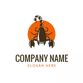 Logo Insigne Badge and Scorpion Icon logo design