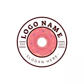 Baker Logo Badge and Yummy Doughnut logo design